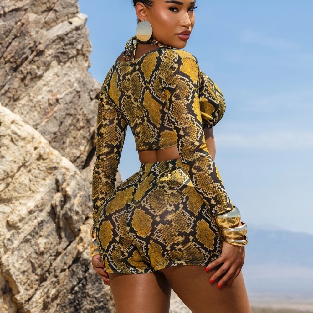 Matte Collection - Eros Cover Up Set - Yellow Python - Picture 5 of 5